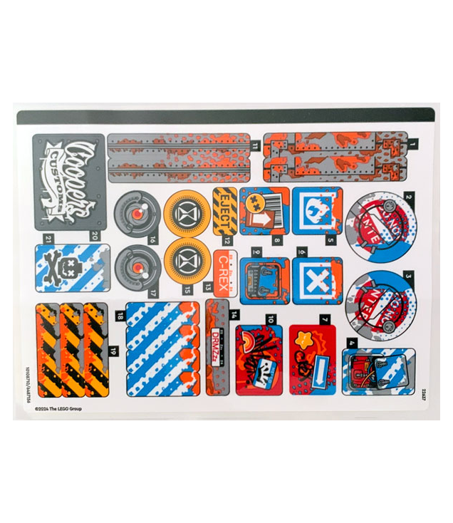LEGO - Stickervel voor set 71484 – (10108710/6487156) - (Not Applicable) | N
