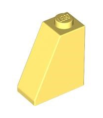 LEGO - Helling 65 graden 2 x 1 x 2 - Bright Light Yellow | N - Thumbnail