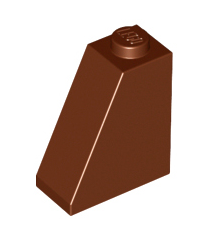 LEGO - Helling 65 graden 2 x 1 x 2 - Reddish Brown | N - Thumbnail