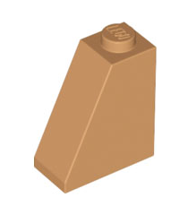 LEGO - Helling 65 graden 2 x 1 x 2 - Medium Nougat | N - Thumbnail