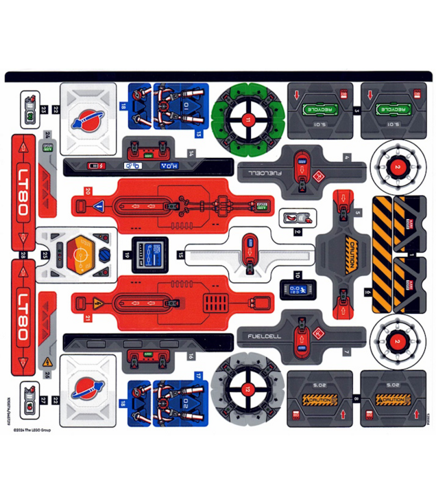 LEGO - Stickervel voor set 42180 – (10108714/6487219) - (Not Applicable) | N