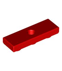 LEGO - Tegel, gemodificeerd 1 x 3 omgekeerd met gat - Red | N - Thumbnail