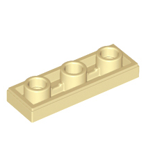 LEGO - Tegel, gemodificeerd 1 x 3 omgekeerd met gat - Tan | N - Thumbnail