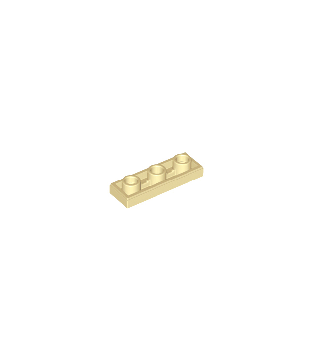 LEGO - Tegel, gemodificeerd 1 x 3 omgekeerd met gat - Tan | N