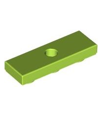 LEGO - Tegel, gemodificeerd 1 x 3 omgekeerd met gat - Lime | N - Thumbnail