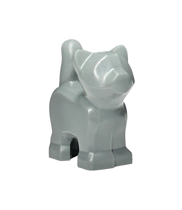  - Kat, kitten staand - Dark Bluish Gray | N