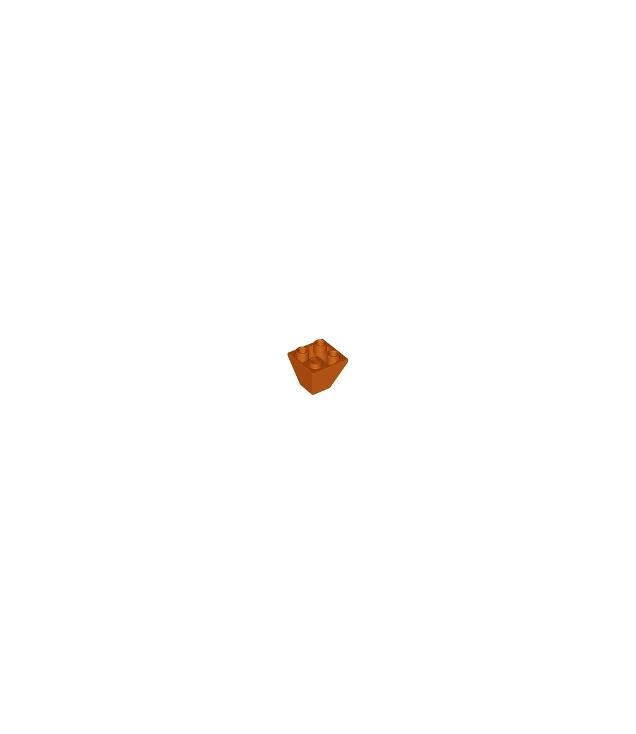 LEGO - Helling, omgekeerd 45 graden 2 x 2 dubbel bol - Dark Orange | N