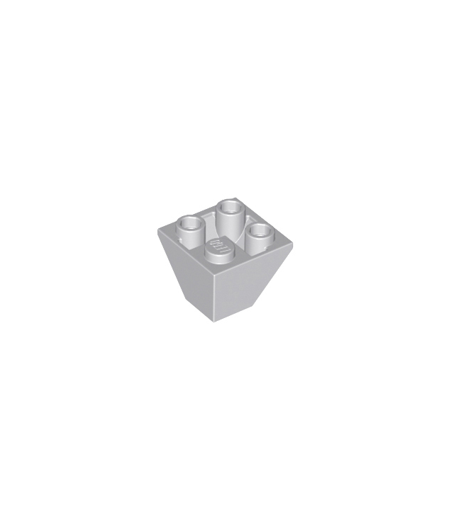 LEGO - Helling, omgekeerd 45 graden 2 x 2 dubbel bol - Light Bluish Gray | N