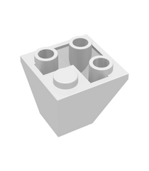LEGO - Helling, omgekeerd 45 graden 2 x 2 dubbel bol - White | N - Thumbnail