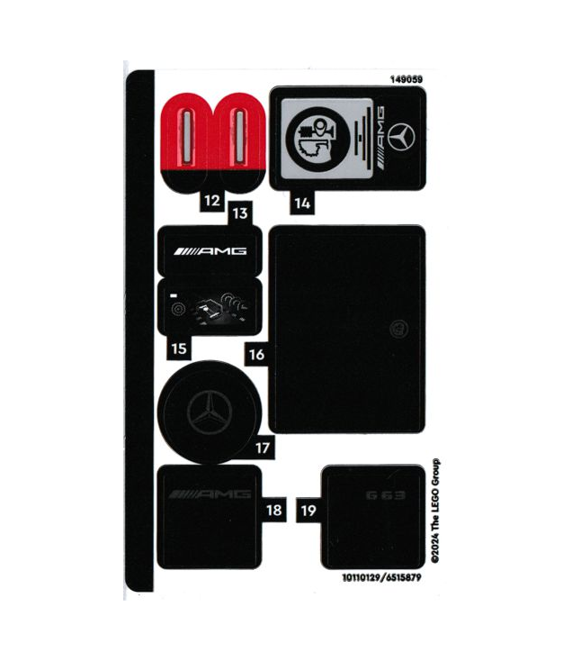  - Stickervel voor set 76924, vel 2 – (10110129/6515879) - (Not Applicable) | N