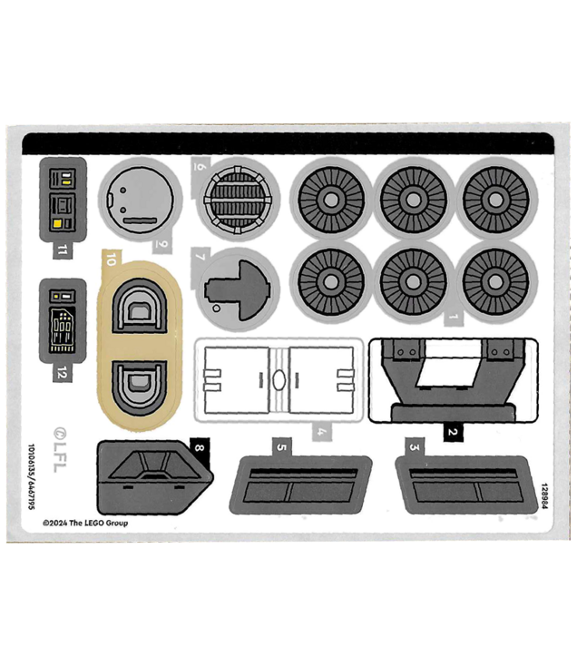  - Stickervel voor set 75374 – (10106135/6467195) - (Not Applicable) | N