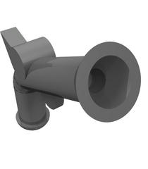  - Minifiguurwapen pistool, lontslot - Pearl Dark Gray | N - Thumbnail
