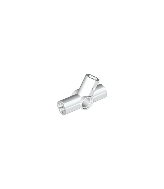  - Technic as- en penverbinder drievoudig hoekig – 60 / 120 / 180 graden - White | N
