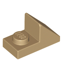 LEGO - Helling 45 graden 2 x 1 met 2/3 uitsparing - Dark Tan | N - Thumbnail