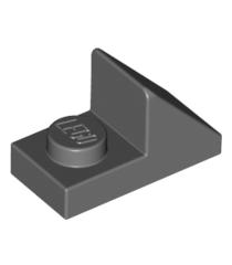 LEGO - Helling 45 graden 2 x 1 met 2/3 uitsparing - Dark Bluish Gray | N - Thumbnail