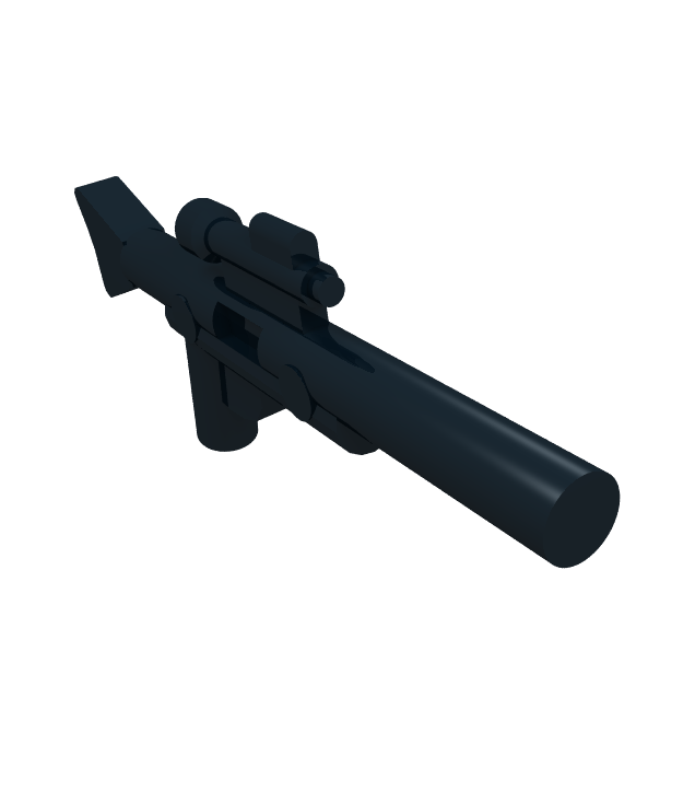  - Minifiguurwapen geweer, Star Wars-blaster lang - Black | N