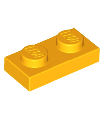 LEGO - Plaat 1 x 2 - Bright Light Orange | N - Thumbnail