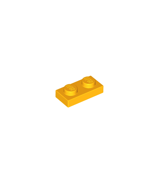 LEGO - Plaat 1 x 2 - Bright Light Orange | N