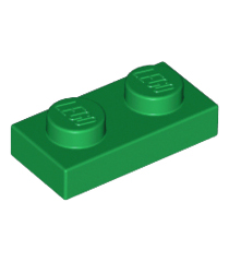 LEGO - Plaat 1 x 2 - Green | N - Thumbnail