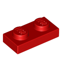 LEGO - Plaat 1 x 2 - Red | N - Thumbnail