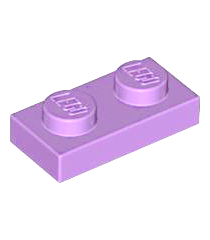 LEGO - Plaat 1 x 2 - Medium Lavender | N - Thumbnail