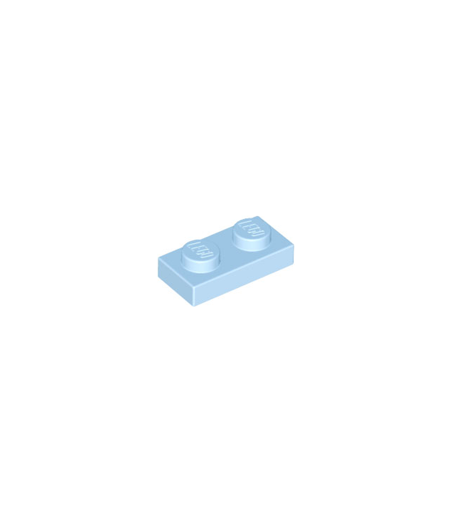 LEGO - Plaat 1 x 2 - Bright Light Blue | N