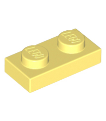 LEGO - Plaat 1 x 2 - Bright Light Yellow | N - Thumbnail