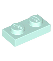 LEGO - Plaat 1 x 2 - Light Aqua | N - Thumbnail