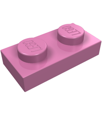 LEGO - Plaat 1 x 2 - Dark Pink | N - Thumbnail