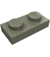 LEGO - Plaat 1 x 2 - Dark Gray | N - Thumbnail
