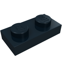 LEGO - Plaat 1 x 2 - Black | N - Thumbnail