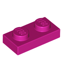 LEGO - Plaat 1 x 2 - Magenta | N - Thumbnail