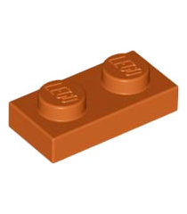 LEGO - Plaat 1 x 2 - Dark Orange | N - Thumbnail