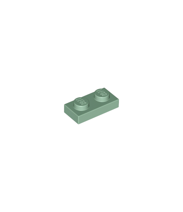LEGO - Plaat 1 x 2 - Sand Green | N
