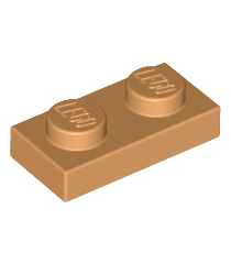 LEGO - Plaat 1 x 2 - Medium Nougat | N - Thumbnail