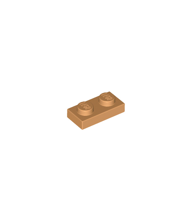 LEGO - Plaat 1 x 2 - Medium Nougat | N