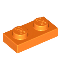 LEGO - Plaat 1 x 2 - Orange | N - Thumbnail