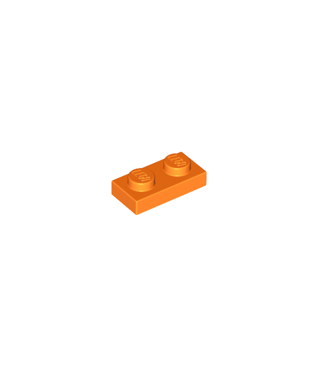 LEGO - Plaat 1 x 2 - Orange | N