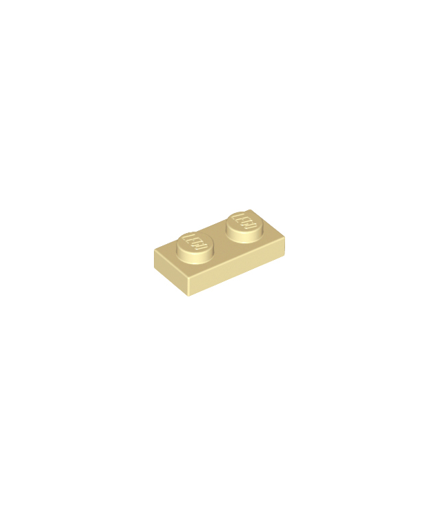 LEGO - Plaat 1 x 2 - Tan | N
