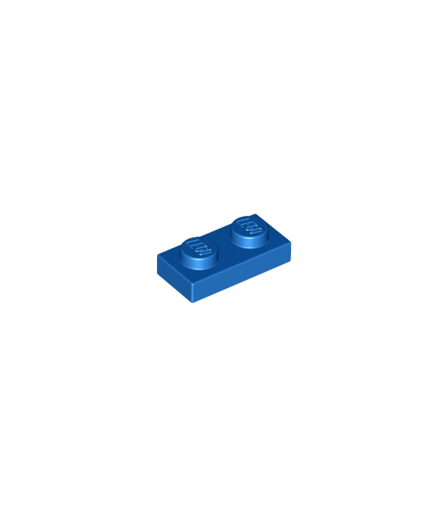 LEGO - Plaat 1 x 2 - Blue | N