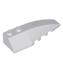 LEGO - Wig 6 x 2 rechts - Light Bluish Gray | N - Thumbnail