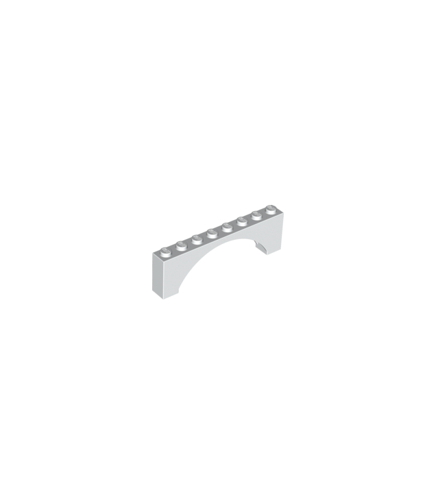 LEGO - Boog 1 x 8 x 2 verhoogd - White | N