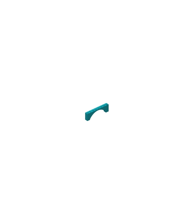 LEGO - Boog 1 x 8 x 2 verhoogd - Dark Turquoise | N