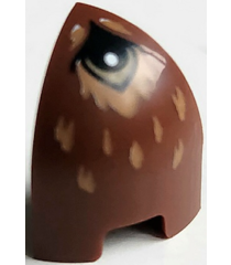  - Technic paneel spatbord gebogen #32 11 x 2 x 5 recht bovenvlak met blauwe racestrepen – model linkerzijde - Reddish Brown | N - Thumbnail