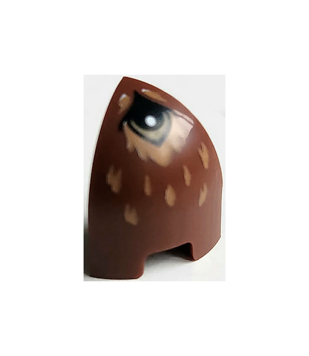  - Technic paneel spatbord gebogen #32 11 x 2 x 5 recht bovenvlak met blauwe racestrepen – model linkerzijde - Reddish Brown | N