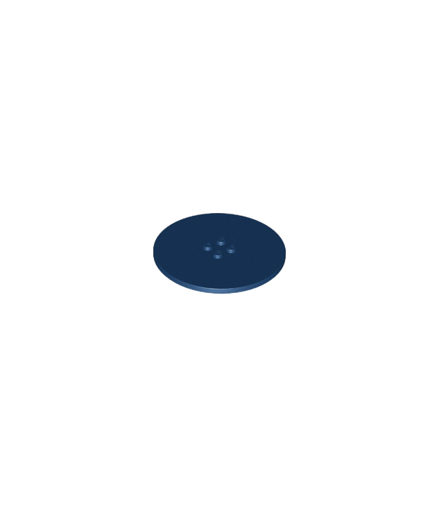 LEGO - Tegel, rond 8 x 8 met 4 noppen in midden - Dark Blue | N