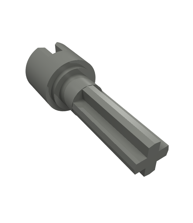  - Technic stuurkoppeling CV smal met 2L as - Dark Bluish Gray | N