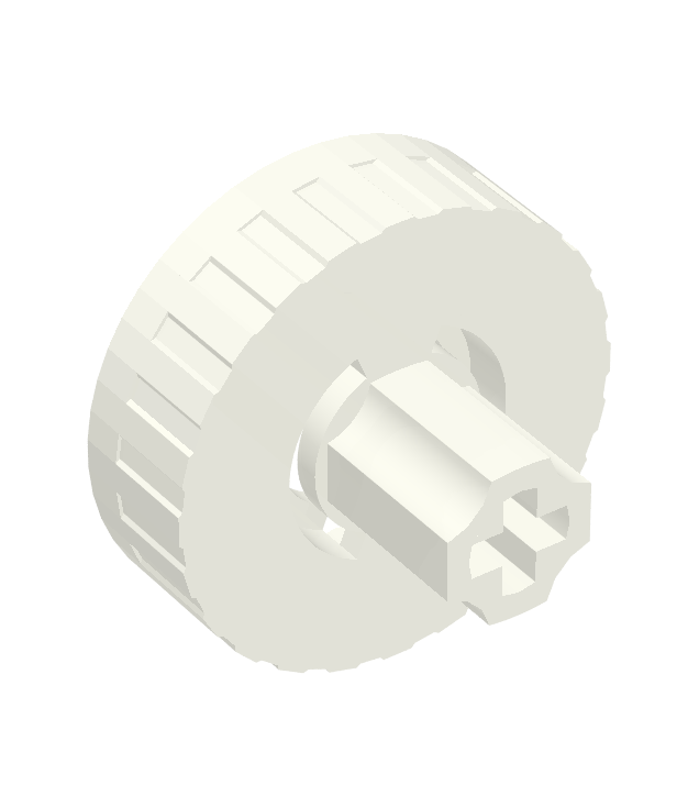  - Technic koppeling vrouwelijke / buitenkant - White | N
