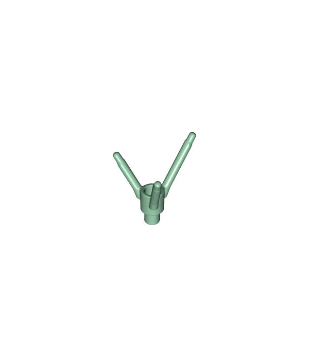 LEGO - Plant bloemsteel met staafhouder, staaf en 3 stelen - Sand Green | N