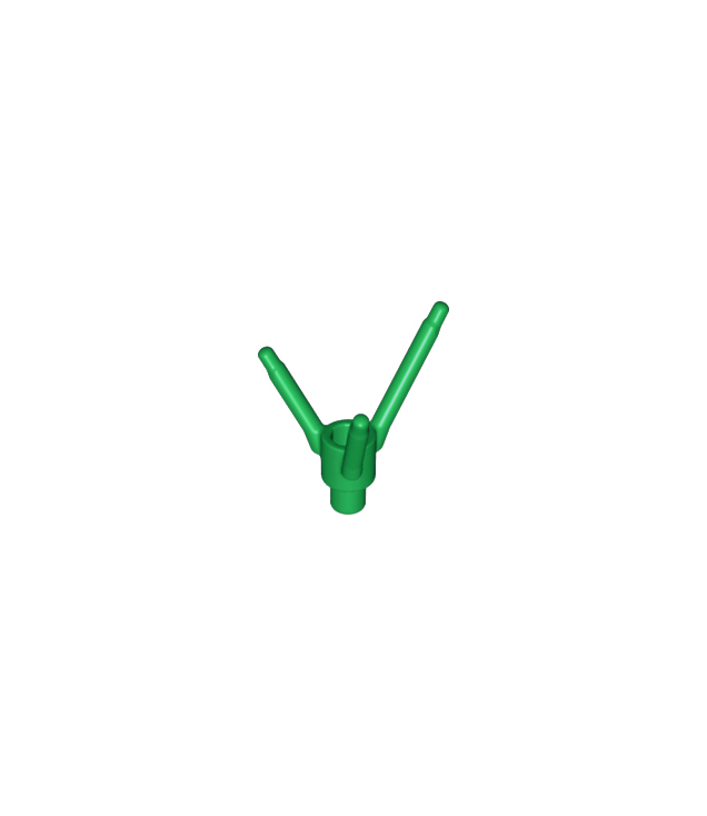 LEGO - Plant bloemsteel met staafhouder, staaf en 3 stelen - Green | N